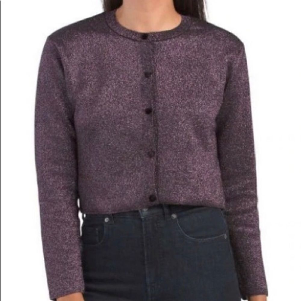 Zara Metallic Shimmer Cardigan Set - Picture 6 of 16